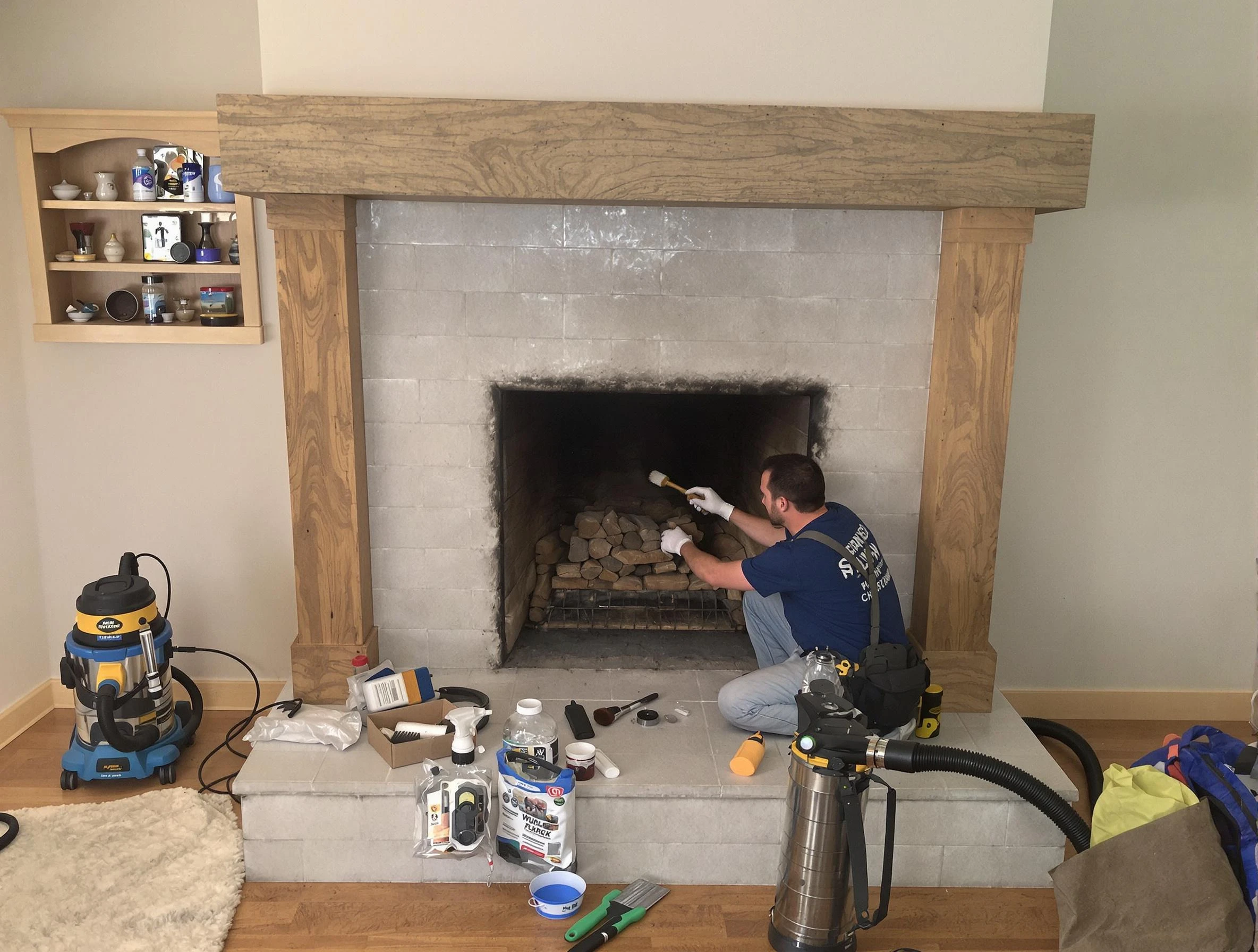 Detailed creosote removal process by Allegheny Chimney Sweep in Allegheny, PA